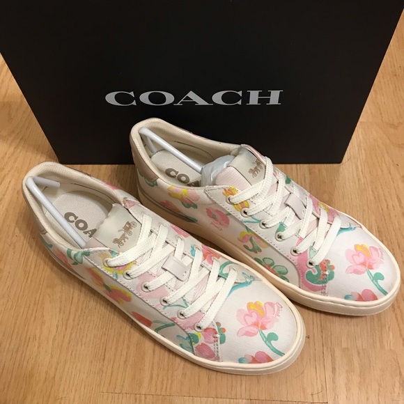 🌺🍃 Coach Clip Low Top Sneaker Dreamy Floral Print  6.5 7 8 8.5 9 9.5 10 11 - Picture 3 of 15